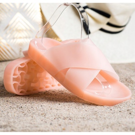 SHELOVET Módní gumové pantofle růžový 1