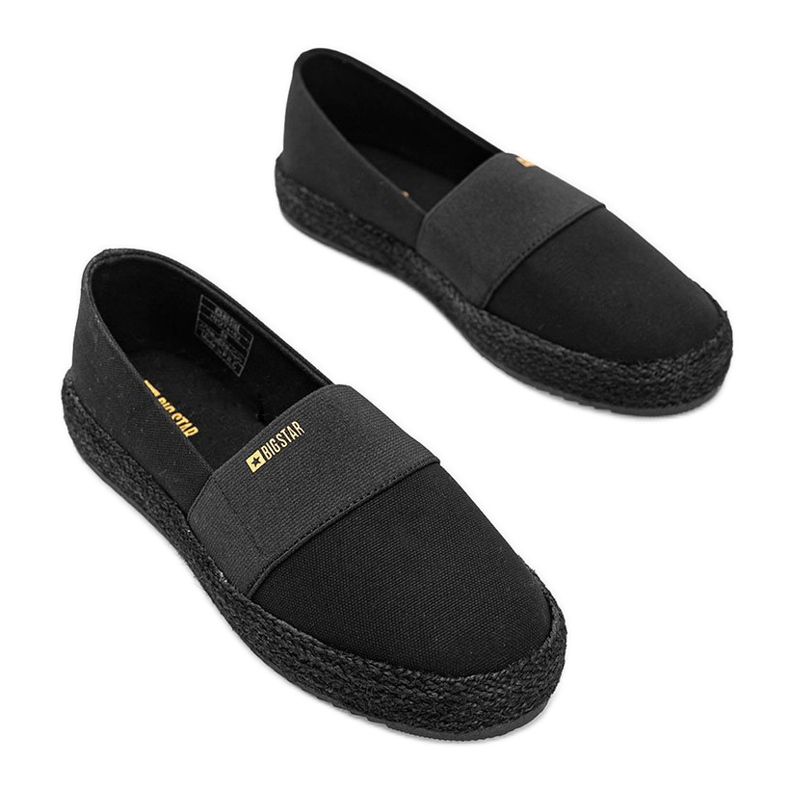 Dámské espadrilky BeShi Black Big Star černý 1