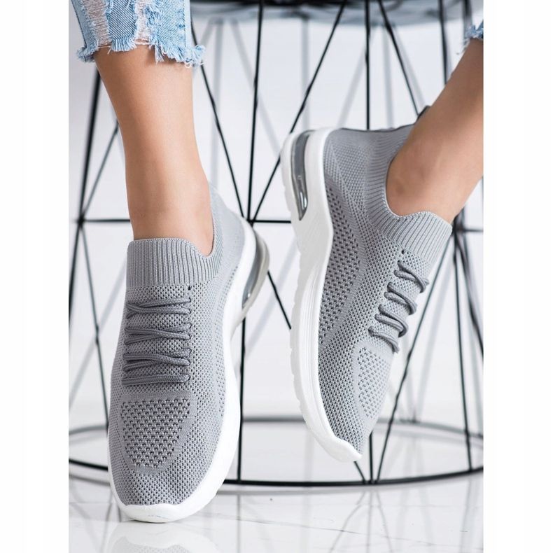 Diamantique Šedé sportovní boty šedá 2