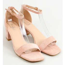 Sandály na nízkém podpatku růžové X503-21SA-2 Pink růžový 1