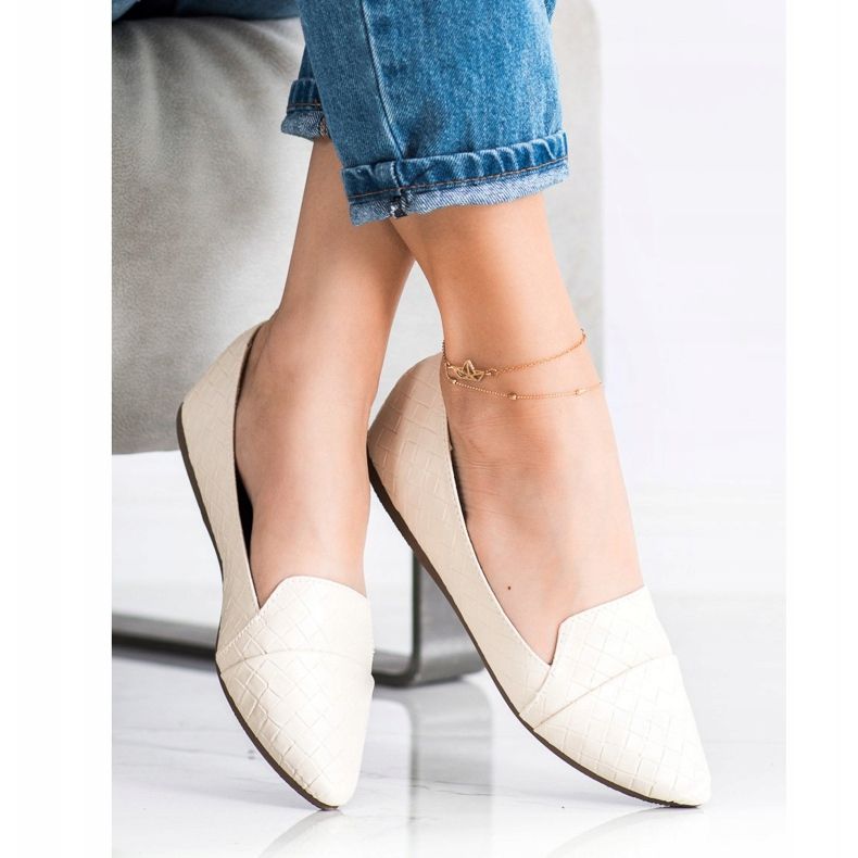 Seastar Módní balerínky s eko kůží béžový 1