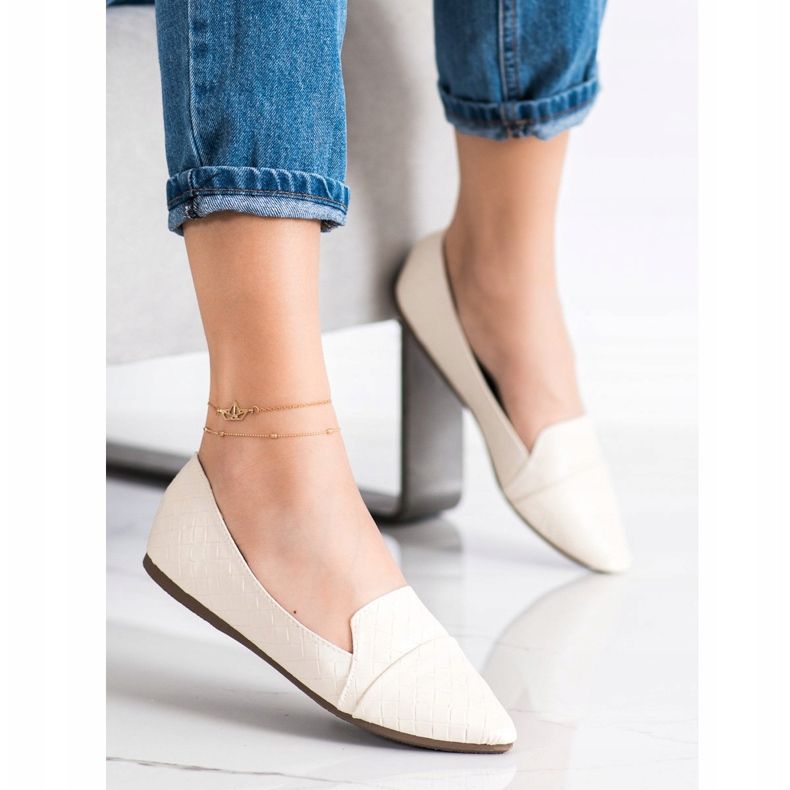 Seastar Módní balerínky s eko kůží béžový 2