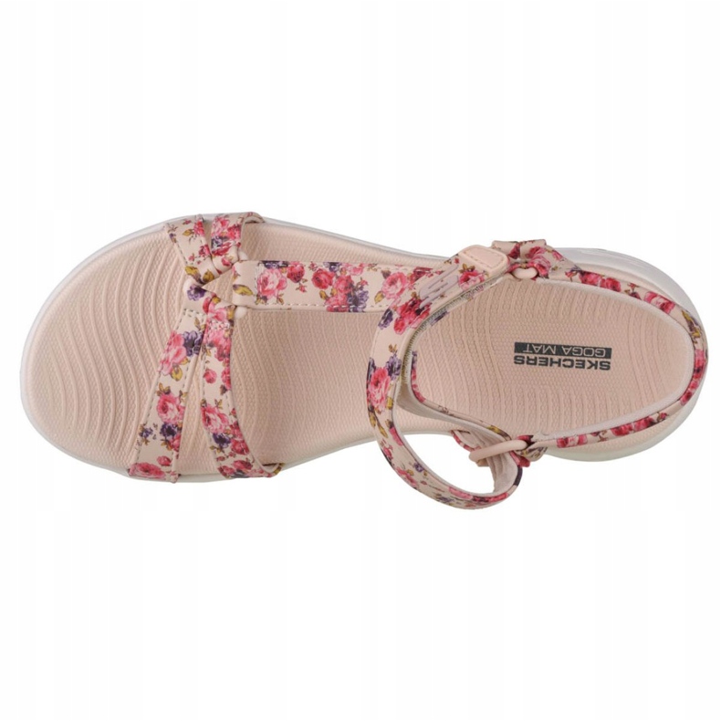 Sandály Skechers On The Go 600 Fleur W 140018-NTMT béžový červený fialová růžový 2