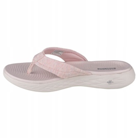 Žabky Skechers On the Go 600-Sunbathe W 140000-LTPK černý růžový 1