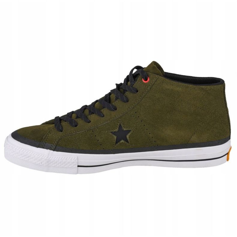 Boty Converse One Star Pro Suede Mid M 153474C černá zelená 1