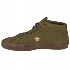 Boty Converse One Star Pro Suede Mid M 157869C zelená 1 Boty Converse One Star Pro Suede Mid M 157869C zelená 1