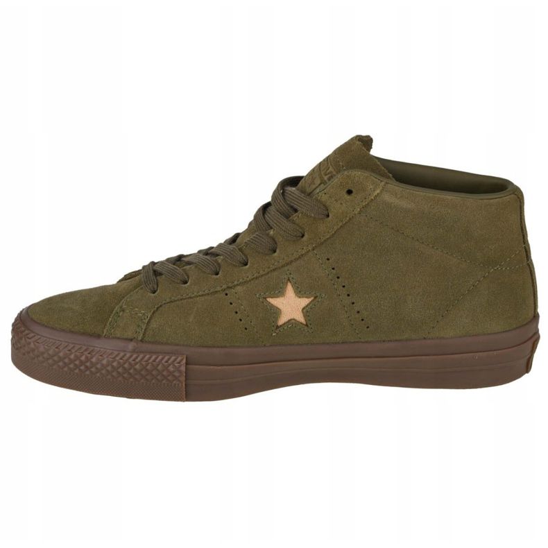 Boty Converse One Star Pro Suede Mid M 157869C zelená 1 Boty Converse One Star Pro Suede Mid M 157869C zelená 1