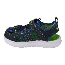 Skechers C-Flex Sandal 2.0 Heat Blast Jr 400041N-NVLM černá námořnická modrá 1 Skechers C-Flex Sandal 2.0 Heat Blast Jr 400041N-NVLM černá námořnická modrá 1