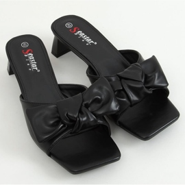 Černé designové podpatky T388P Black černá 1