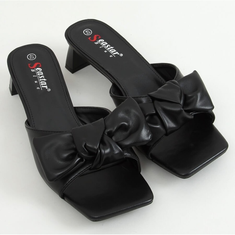 Černé designové podpatky T388P Black černá 1