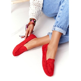 PH1 Dámské červené semišové mokasíny ze San Marina 1