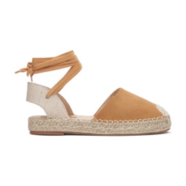 Dámské sandály Espadrille 2331-68-Camel béžový 3