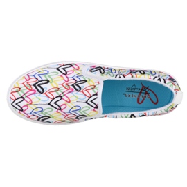 Skechers Poppy Drippin Love W 155503-WMLT bílý černý modrý růžový vícebarevný zelený žluť 2