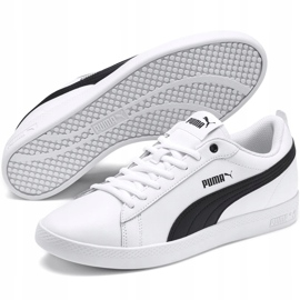 Dámské boty Puma Smash Wns v2 L bílo-černé 365208 01 bílý černá 3