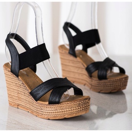 Sea Elves Nazouvací lehké sandály černá 2