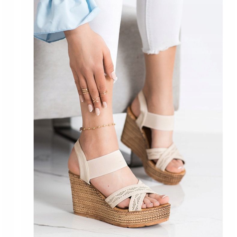 Sea Elves Nazouvací lehké sandály béžový 1