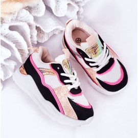 Dětské sportovní boty Tenisky Neon Pink Game Time bílý černá růžový 1