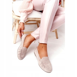 Semišové mokasíny Sergio Leone MK722 béžové béžový 4