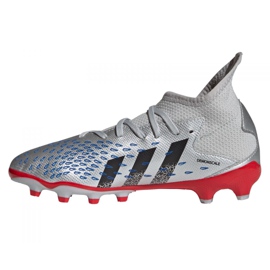 Kopačky Adidas Predator Freak.3 Mg Jr FY7625 šedá stříbrný 1