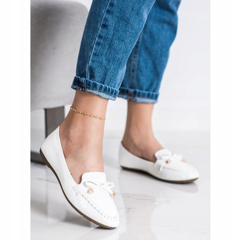 Kayla Neformální mokasíny z eko kůže bílý 1