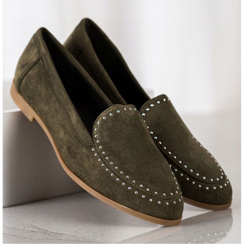 Coura Klasický semišový pán zelená 2