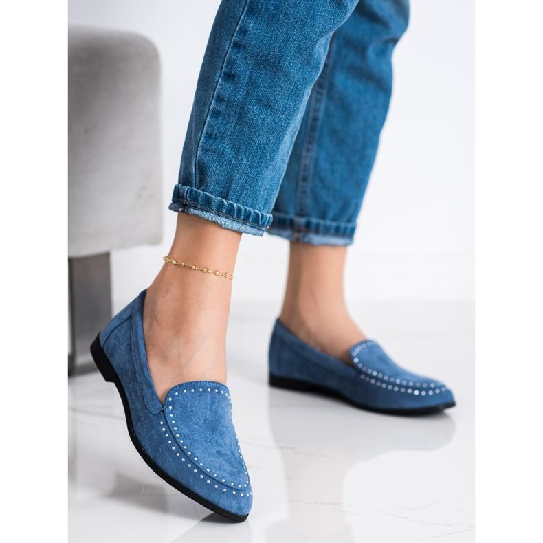 Coura Klasický semišový pán modrý 1