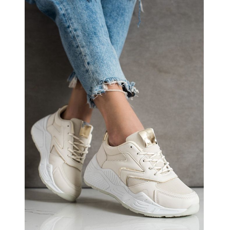 SHELOVET Stylové tenisky hnědý 2