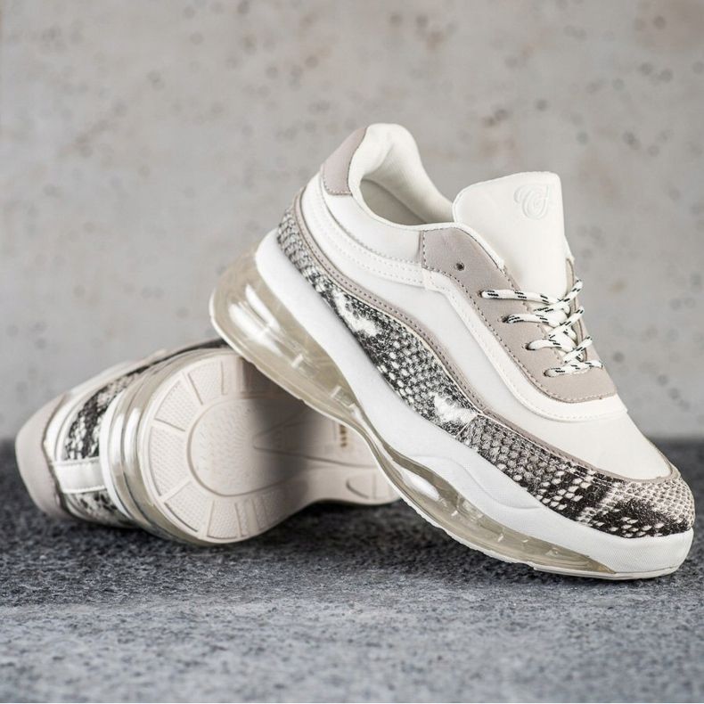 SHELOVET Tenisky Na Transparentní Platformě bílý vícebarevný 1