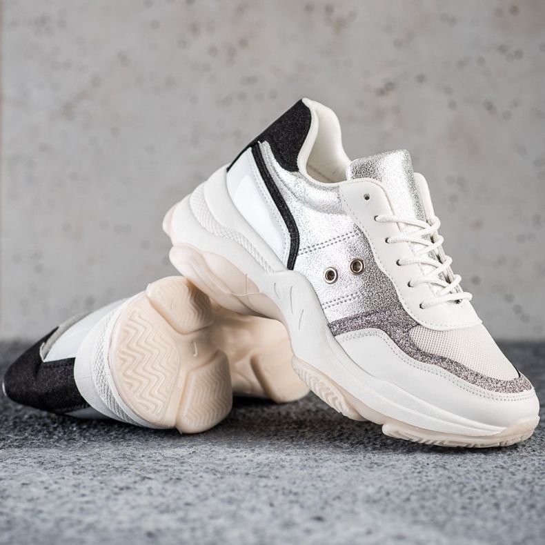 SHELOVET Pohodlné módní tenisky bílý vícebarevný 1