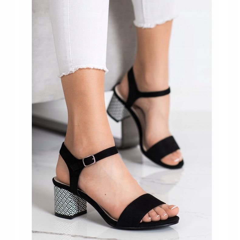 Goodin Pohodlné sandály na baru bílý černá 1