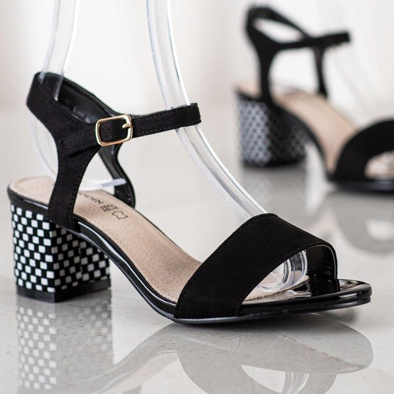 Goodin Pohodlné sandály na baru bílý černá 1