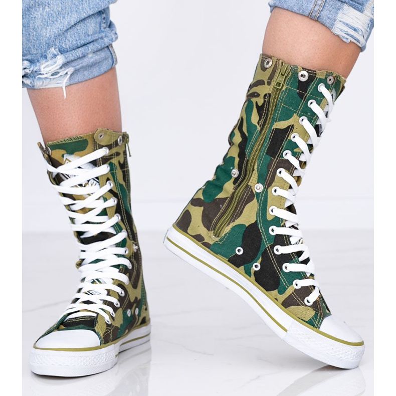 Najděte si své vlastní zelené camo tenisky zelený 1