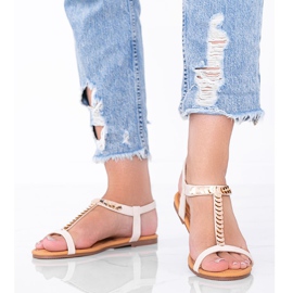 Béžové dámské sandály od Emmie béžový 1