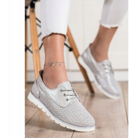 Goodin Kožené prolamované boty vícebarevný zlatý 1