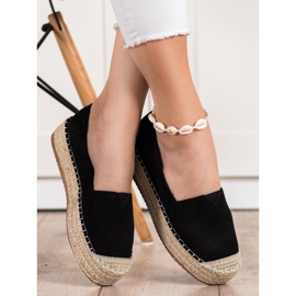 Primavera Espadrilky na platformě černá 1