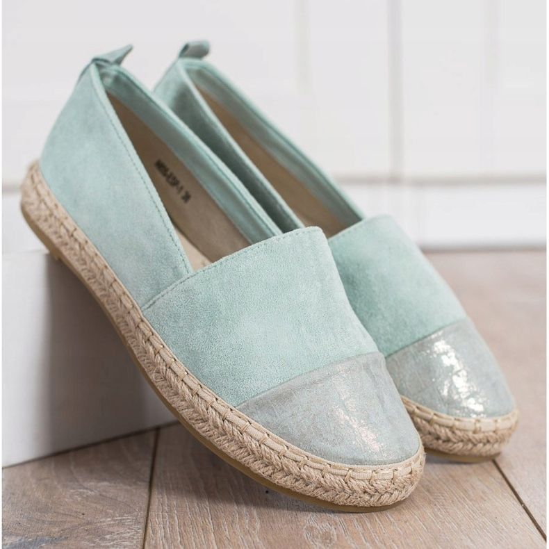 Bestelle Espadrilky z máty semišové zelený 2