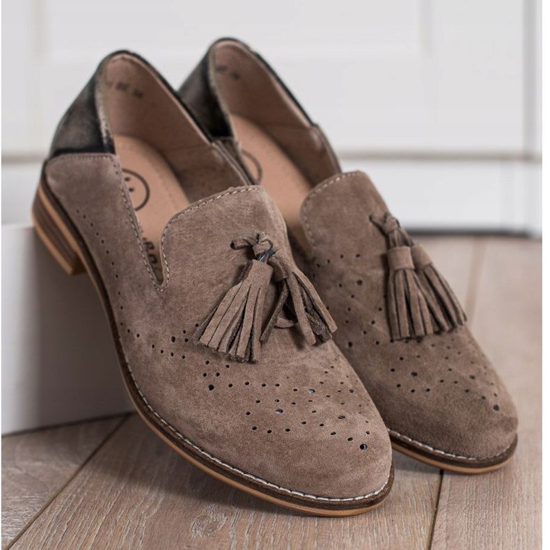 Filippo Kožení páni s třásněmi hnědý 2