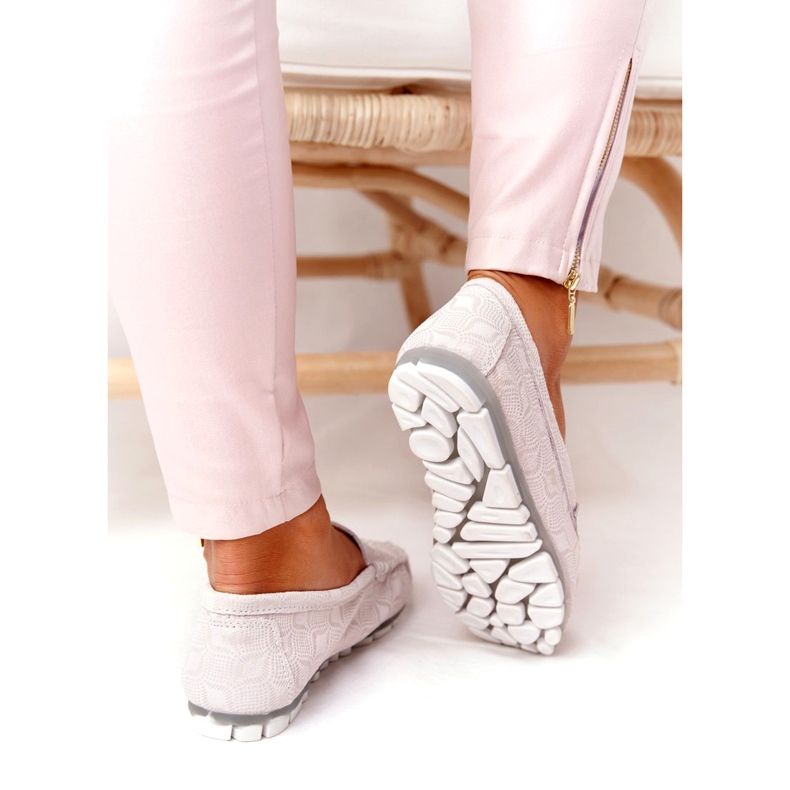 Rio Flore ekologické kožené mokasíny béžové béžový šedá 4