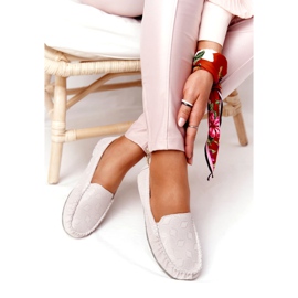 Rio Flore ekologické kožené mokasíny béžové béžový šedá 2