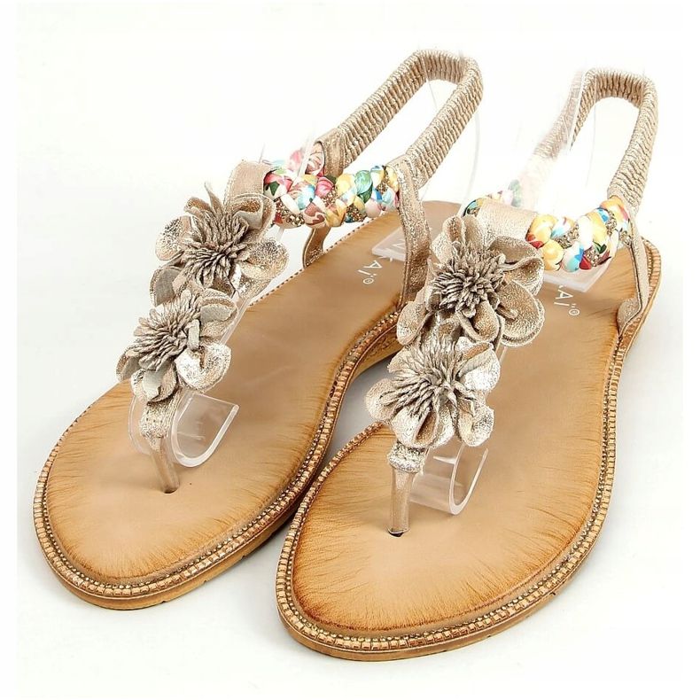 Zlaté žabky JN11-11 Zlato zlatý 1