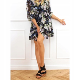 Sandály s gumovými pásky černé 9225 Black černá 1