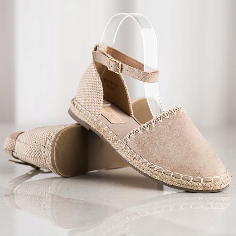 Goodin Béžové espadrilky se semišem béžový 1 Goodin Béžové espadrilky se semišem béžový 1