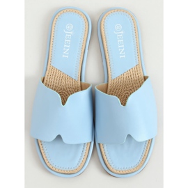 Modré dámské modré pantofle 395 Blue modrý 1