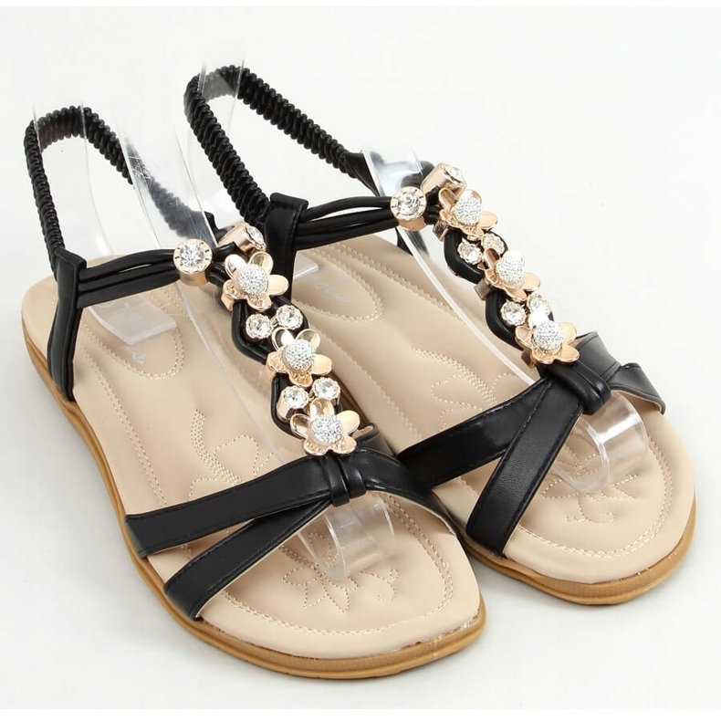 Černé dámské sandály CT-153 Black černá 1