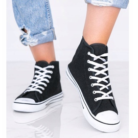 Dámské černé tenisky Gampa kotník černá 1