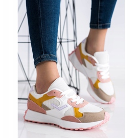 SHELOVET Barevné tenisky bílý vícebarevný 2