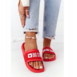 Dámské pantofle Big Star HH274A014 Červené 2