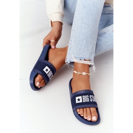 Dámské pantofle Big Star HH274A015 Navy Blue námořnická modř 1