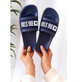 Dámské pantofle Big Star HH274A015 Navy Blue námořnická modř 2