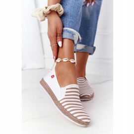 Dámské espadrilky Big Star HH276001 béžovo-bílé bílý hnědý 1